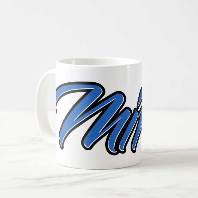 Mirco Vorname Name blue Tasse Kaffeetasse Kaffemugg (Framsida vänster)