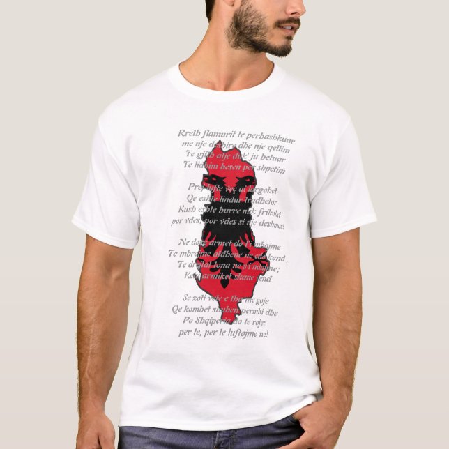 Mirë för Shqiperia nolla sa mig shqiptar qenë Tee Shirt (Framsida)