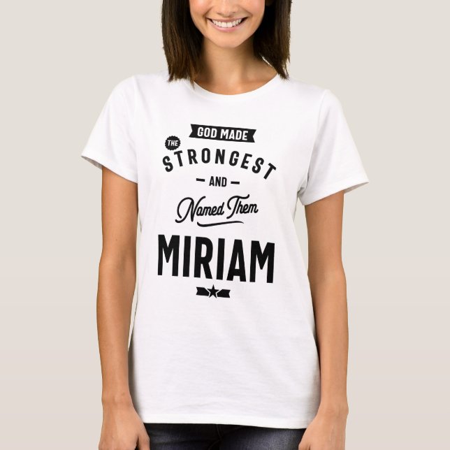 Miriam Personlig Namn Birthday Gift T Shirt (Framsida)