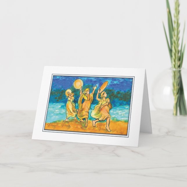 Miriams påskhögtidsång helgkort (Framsida)