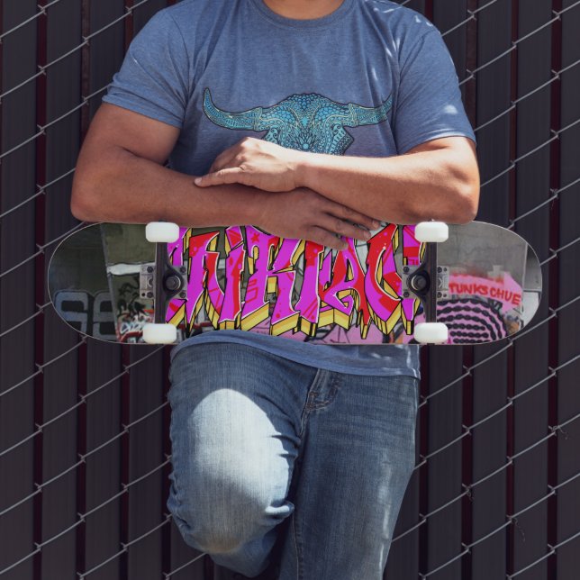 Mirian Graffiti Anpassningsbar Personlig Skateboar Mini Skateboard Bräda 18,5 Cm (Utomhus 3)