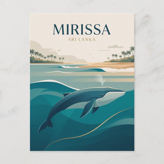 Mirissa Sri Lanka Vykort (Framsida)