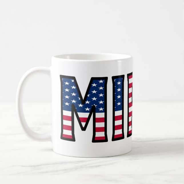 Mirko Name Vorname USA styled Tasse Kaffeetasse Kaffemugg (Vänster)