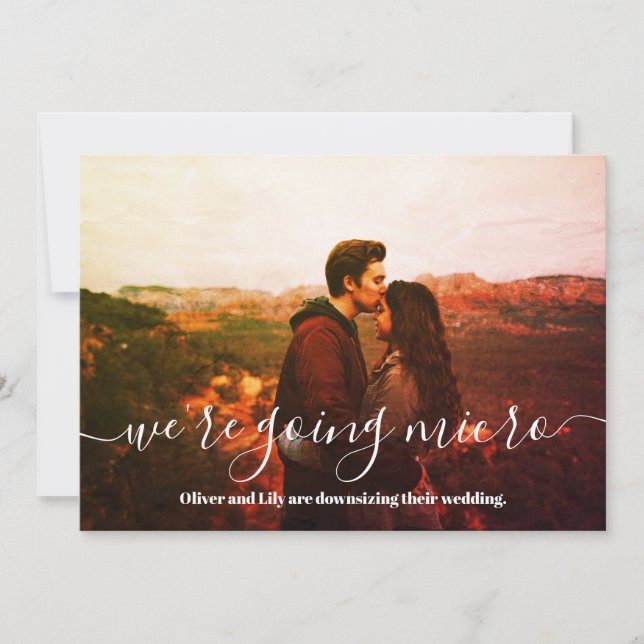 Miro Bröllop - bild - enkelt skript för nedgraderi Meddelande (Framsida)