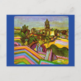 Miro, Prades By, Målning vykort