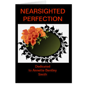 mirror2 NEARSIGHTED PERFEKTION som är hängiven Hälsningskort