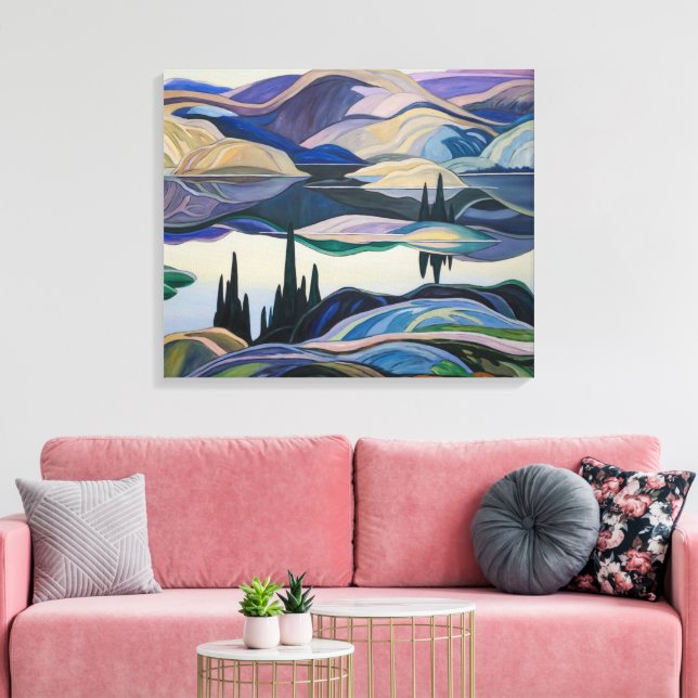 Mirror Lake | Franklin Carmichael | Canvastryck (Insitu (Vardagsrum))