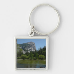 Mirror Lake II i Yosemite National Park Fyrkantig Silverfärgad Nyckelring