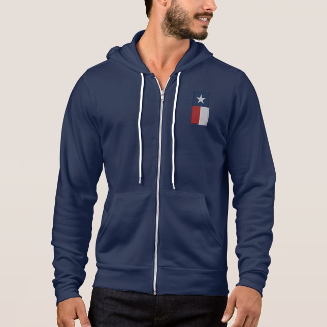 Mirror Reversed Vertical Texas Flag T Shirt (Framsida)