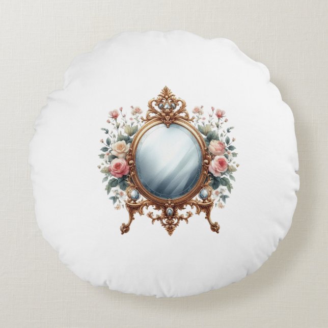 mirror round cushion rund kudde (Framsidan)