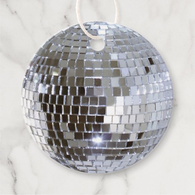 Mirrored Disco Boll 1 Gåvor Etiketter (Framsida)