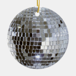 Mirrored Disco Boll 1 Julgransprydnad Keramik