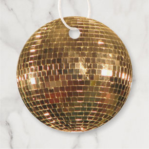 Mirrored Disco Boll 2 Gåvor Etiketter