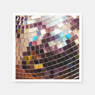 Mirrored Disco Boll Pappersservett