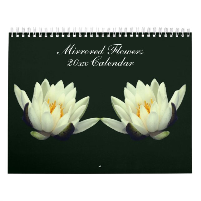 Mirrored Flowers Fotografering  Kalender (Omslag)