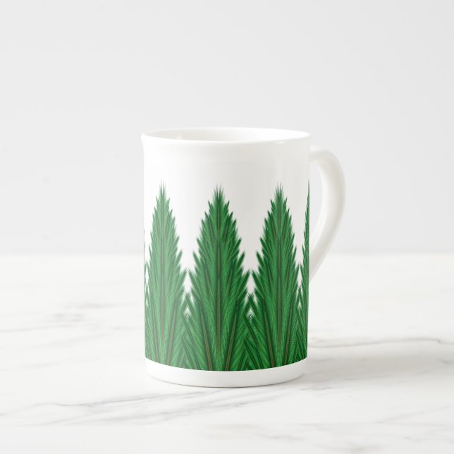 Mirrored Gräs Bone China Mugg Benporslin Mugg (Framsida höger)