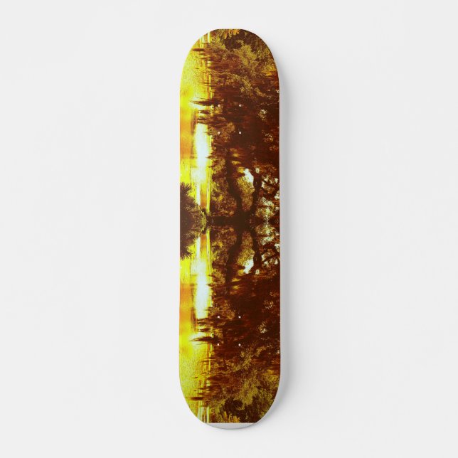 Mirrored Träd Skateboard Bräda 20 Cm (Framsida)