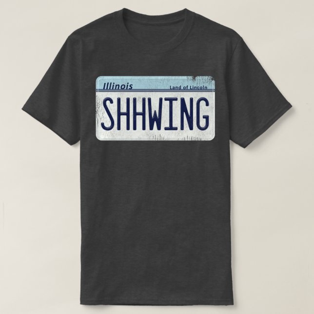 MirthMobile License Plate-visning T Shirt (Design framsida)