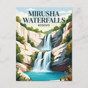 Mirusha vattenfall Kosovo Vykort