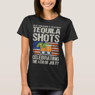 Mis Amigos 4:e juli Salt Lime & Tacos Tequila T Shirt