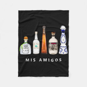Mis Amigos Tequila Funny Cinco De Mayo Mexican Par Fleecefilt