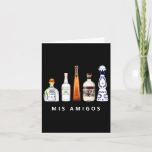 Mis Amigos Tequila Funny Cinco De Mayo Mexican Par Kort