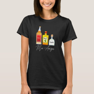 Mis Amigos Tequila Trendig Drinking Saming T Shirt