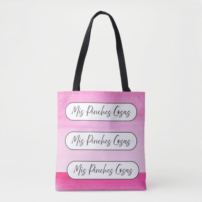 mis pinches cosas shopping tote bag tygkasse (Framsida)