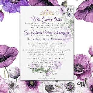 Mis Quince Años Modernos Inbjudningar