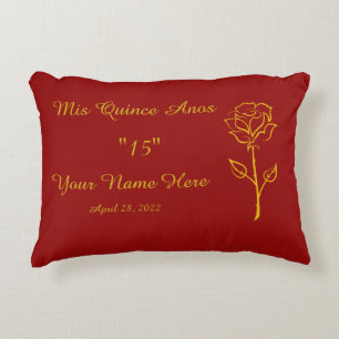 Mis Quince Anos Pillow Prydnadskudde