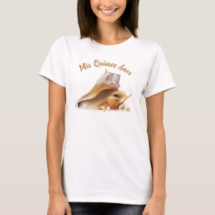 Mis Quince Anos Seashells Graphics T Shirt
