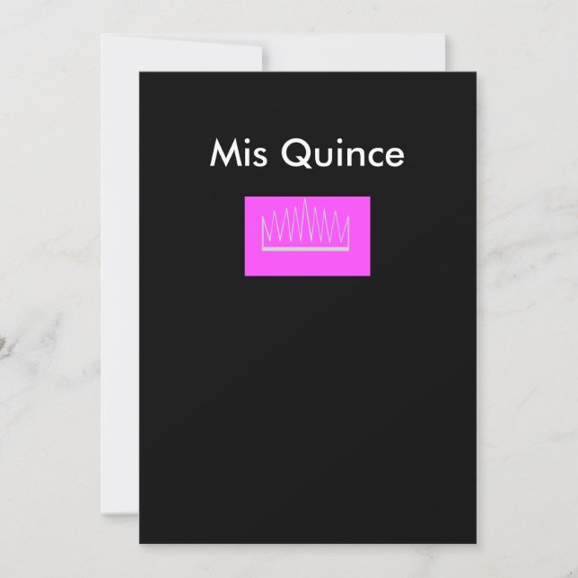 Mis Quince Inbjudningar (Framsida)