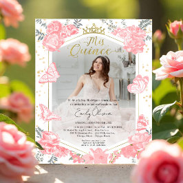 Mis Quince Photo Budget-inbjudan Spansk Rosa