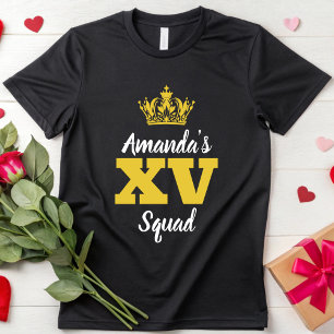 Mis Quince Squad Quinceanera 20:e 30:e födelsedage T Shirt