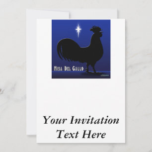 Misa Del Gallo Inbjudningar