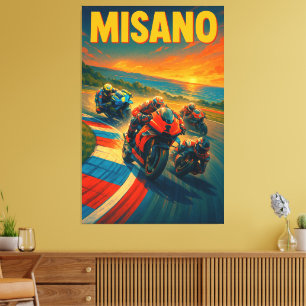 Misano World Circuit Marco Simoncelli MotoGP Itali Canvastryck