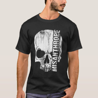 Misanthrope Bära Misanthropic Skull Hoodie T Shirt