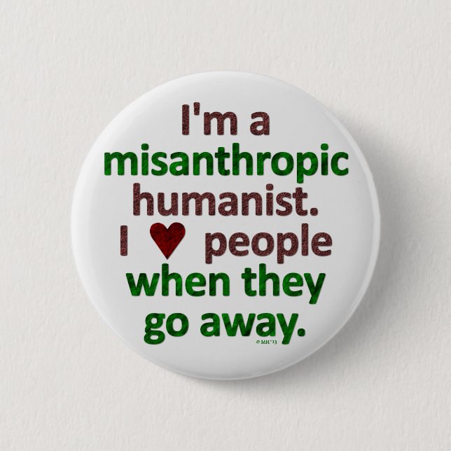 Misanthropic HumanistLonersatir Knapp (Framsida)