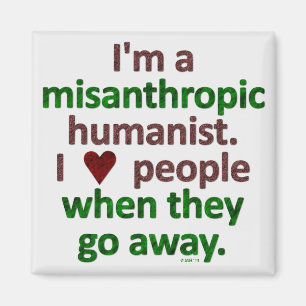 Misanthropic HumanistLonersatir Magnet