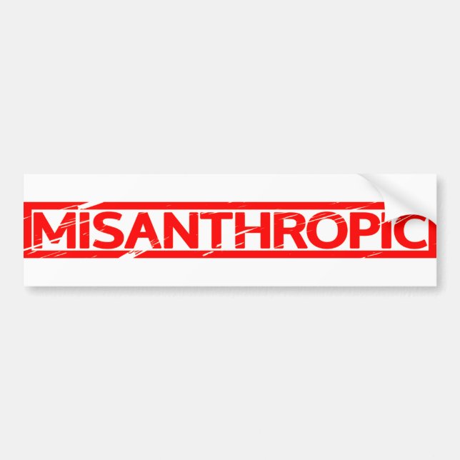 Misantrop Frimärke Bildekal (Framsidan)