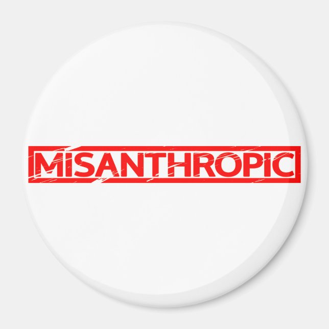 Misantrop Frimärke Magnet (Framsidan)