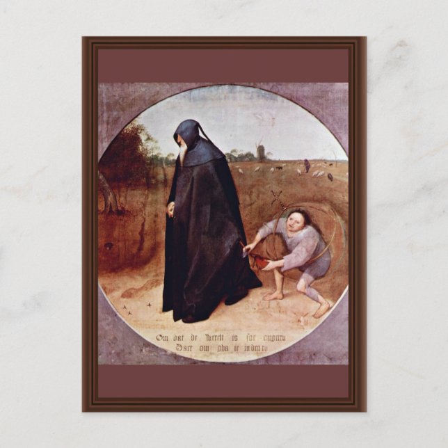 Misantrope by Bruegel D. Ä. Pieter (bästa kvalitet Vykort (Framsida)