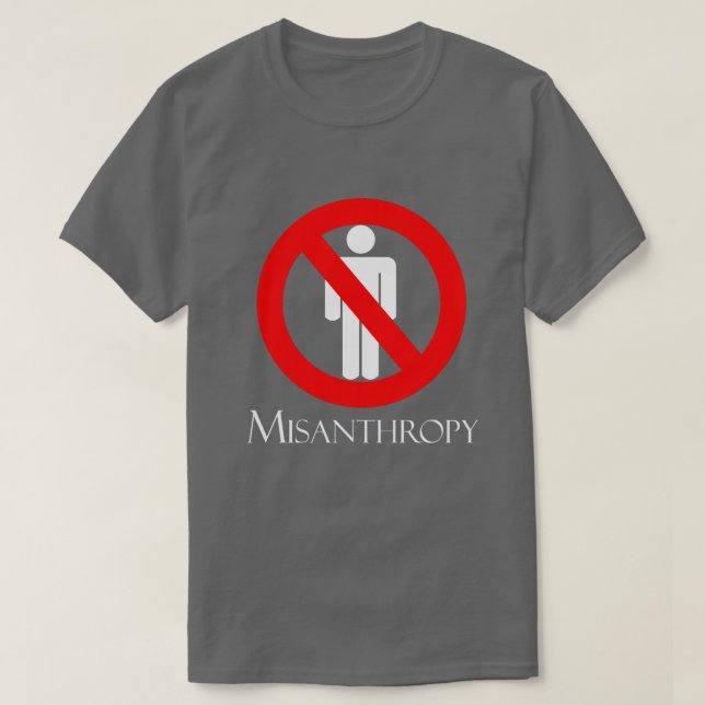 misantropi t shirt (Design framsida)
