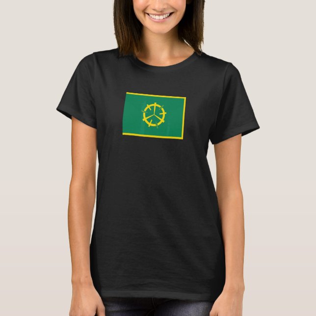 Misawa Japan Flagga T Shirt (Framsida)