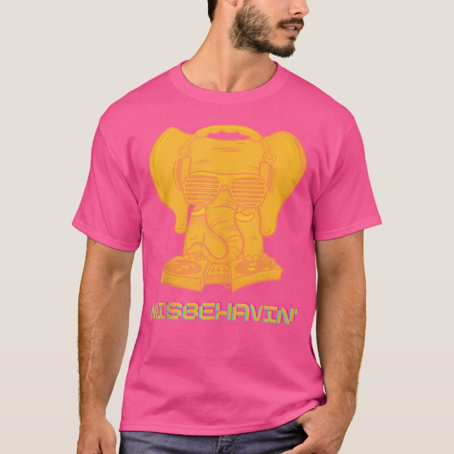 Misbehaving Edm Music Festival Rave T Shirt (Framsida)