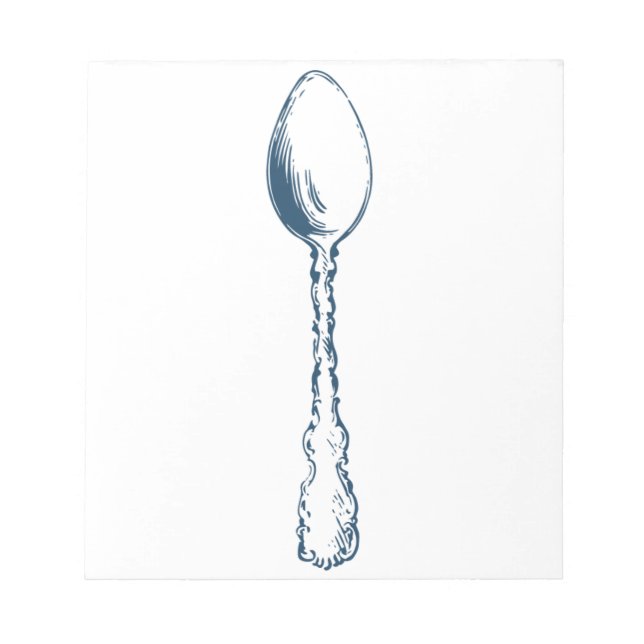 Miscellaneous - Blue Vintage: Spoon Anteckningsblock (Framsida)