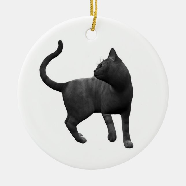 Mischievent Black Cat Ornament (Framsidan)