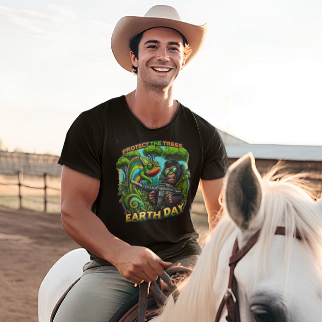 Mischievent Monkey och Chameleon Gunshow T Shirt (Skapare uppladdad)