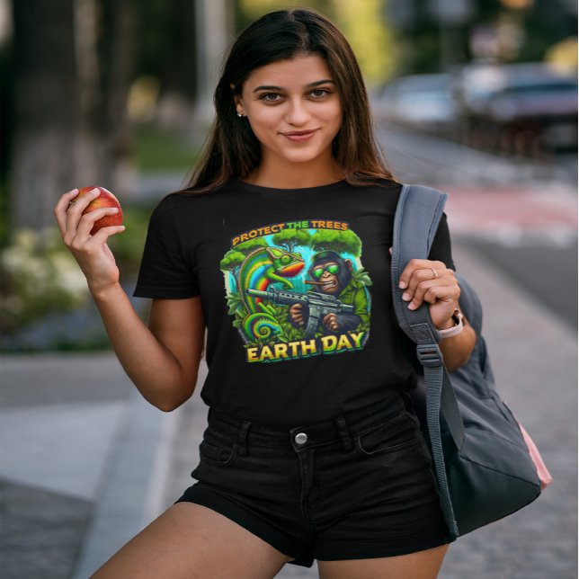 Mischievent Monkey och Chameleon Gunshow T Shirt (Skapare uppladdad)