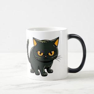 Mischievent och Crafty Black Cat Magisk Mugg